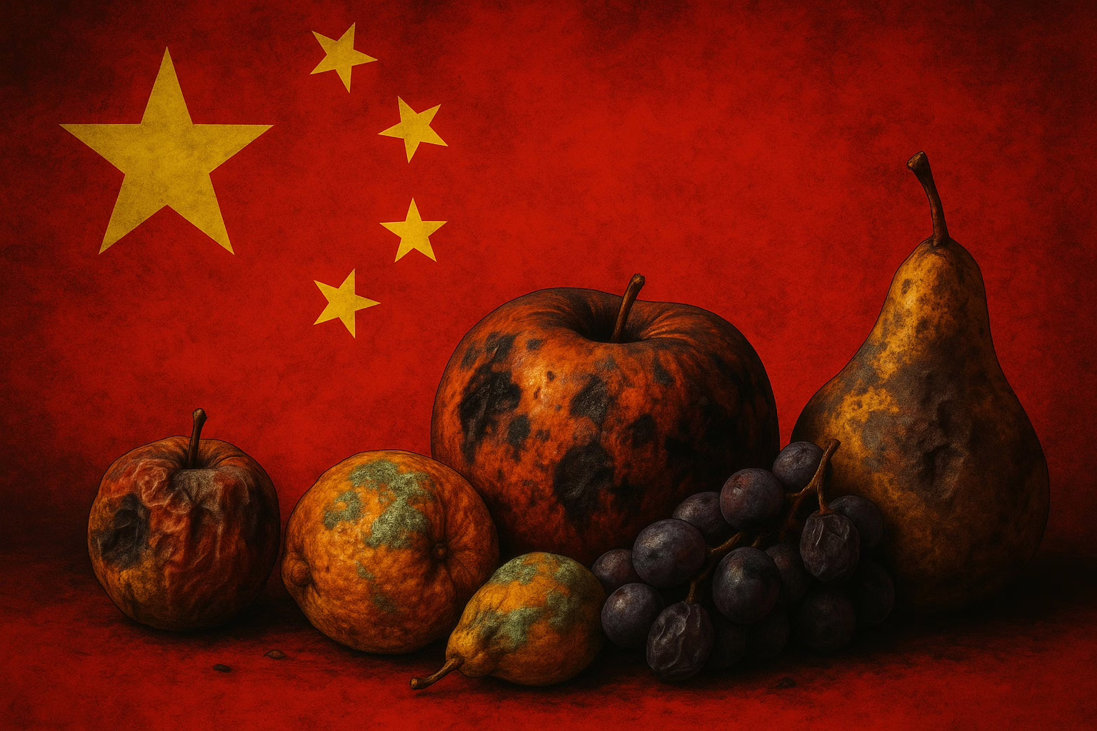 China's Fruits Go Rotten
